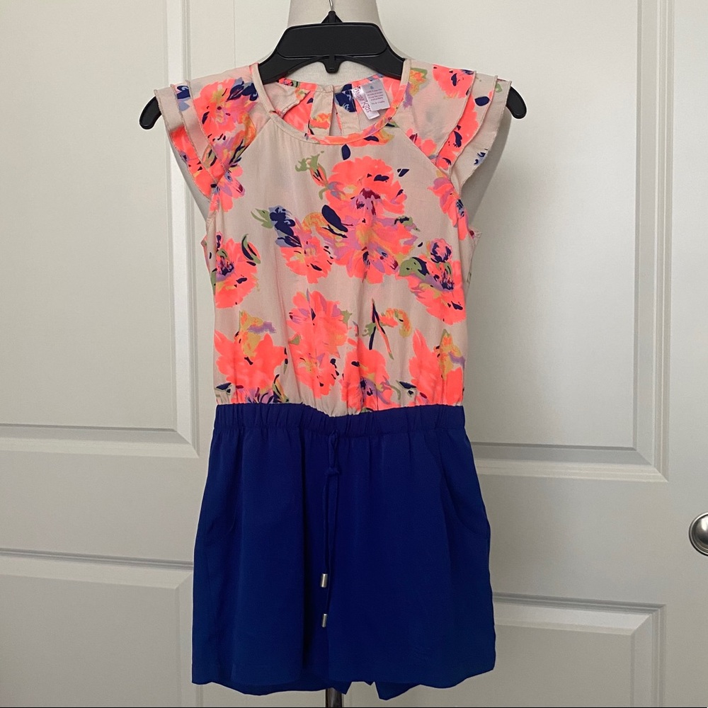 Floral Shorts Romper